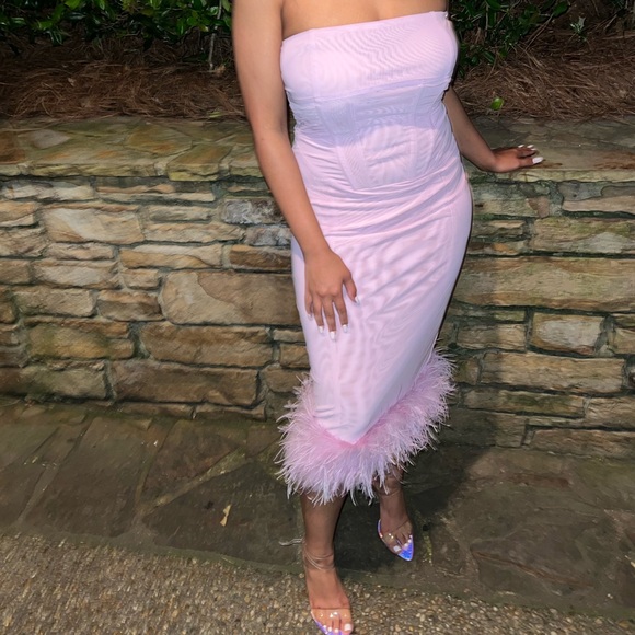 Pink Midi Dress - Picture 2 of 2